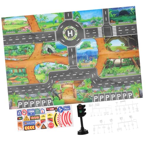 Garneck 1Satz Verkehrsstraßenschilder Für Lernspielzeug Mit Verkehrsmodellen Und Straßenzeichen Pädagogisches Für Kreative Verkehrserziehung Und Spielstraßen Design von Garneck