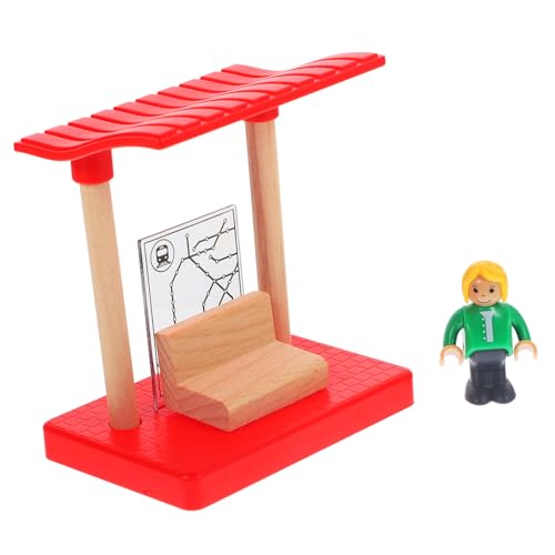 Garneck 1Satz Wooden Train Track Accessory Educational DIY Toy for Encourages Creativity and Problem Solving Skills for Building Unique Train Scenarios and Models von Garneck