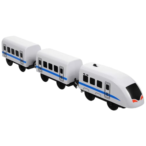 Garneck Cute Cartoon Magnetischer Zug Elektrische Mit Fernbedienung Kompatibel Mit Holzschienen Teiliges Ohne Batterie Lernspielzeug von Garneck