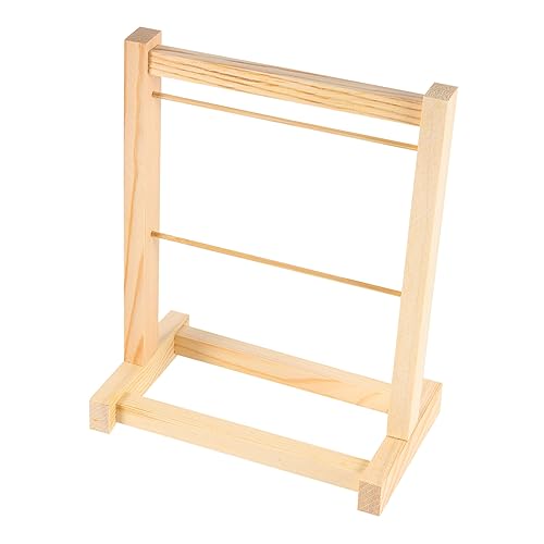 Garneck 1Stück Doppelschichtiger Puppenkleiderständer aus Holz Praktischer Kleiderbügel für Puppen mit Einfachem Design zur Aufbewahrung von Puppenkleidung und Accessoires Fördert Garneck 1Stück Doppelschichtiger Puppenkleiderständer aus Holz Praktischer Kleiderbügel für Puppen mit Einfachem Design zur Aufbewahrung von Puppenkleidung und Accessoires Fördert von Garneck