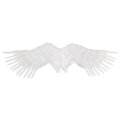 Garneck 1Stück Flügel für Erwachsene Weiße Federflügel Flügelflügel für Halloween Hochzeit Geburtstagsfeier für Kostüm Performance Garneck 1Stück Flügel für Erwachsene Weiße Federflügel Flügelflügel für Halloween Hochzeit Geburtstagsfeier für Kostüm Performance von Garneck