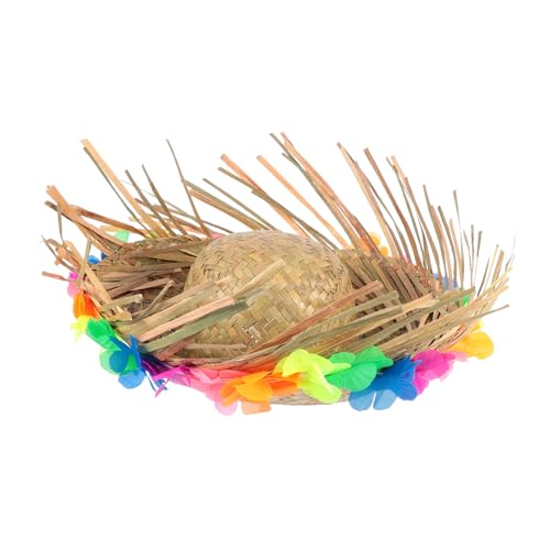 Garneck 1Stück Hawaiianer Lei Strohhut für Strandpartys Strohhut Strapazierfähigem Stroh für Kostüme und Festlichkeiten Langlebig und Garneck 1Stück Hawaiianer Lei Strohhut für Strandpartys Strohhut Strapazierfähigem Stroh für Kostüme und Festlichkeiten Langlebig und von Garneck
