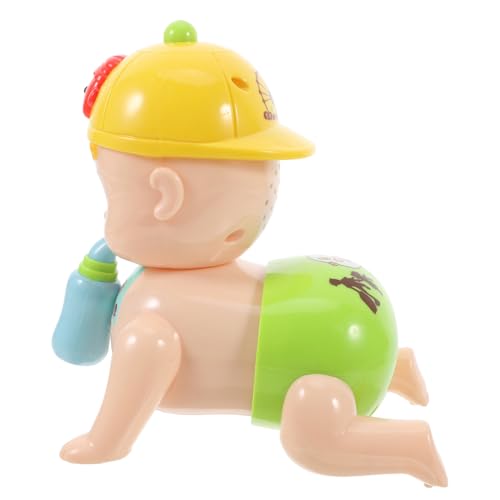 Garneck 1Stück Kriechende Babypuppe mit Musik und Licht Kreatives Elektrisches für Kleinkinder ohne Batterie Fördert die Bauchlage und Motorische Fähigkeiten von Junge Mädchen Gelb Garneck 1Stück Kriechende Babypuppe mit Musik und Licht Kreatives Elektrisches für Kleinkinder ohne Batterie Fördert die Bauchlage und Motorische Fähigkeiten von Junge Mädchen Gelb von Garneck