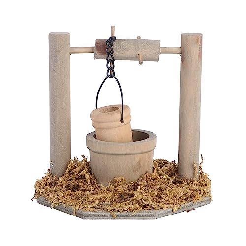 Garneck 1Stück Mini Wasserbrunnen Modell Für Miniaturgarten Dekoratives Mikrofiguren Ornament Für Puppenhaus Und Perfektes Für Gartenliebhaber von Garneck