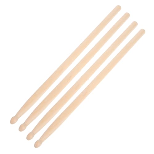 Garneck 2 Paare Holztrommelstifte marschierender Trommelstock Percussion-Drum-Tool Trommelstock aus Holz Schlagzeughammer Holztrommelstiele Keulen 5a natürlicher Trommelstock hölzern Beige Garneck 2 Paare Holztrommelstifte marschierender Trommelstock Percussion-Drum-Tool Trommelstock aus Holz Schlagzeughammer Holztrommelstiele Keulen 5a natürlicher Trommelstock hölzern Beige von Garneck