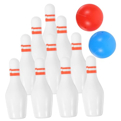 Garneck 2 Sets Mini-Bowling-modellspielzeug Für Puppenhaus Entzückendes Mini-bowlingspiel Für Kinder Sicheres Und Umweltfreundliches Dekorationsset von Garneck