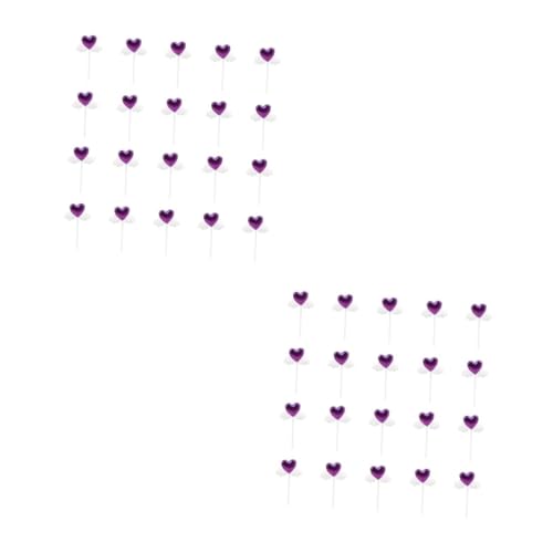 Garneck 2 Sätze Cupcake Picks Angel Wings Tortenstecker Für Kreative Dekorationen Bei Feierlichkeiten Geburtstagen Hochzeiten Und Mehr Zufällige Farben 20 Stück * 2 von Garneck