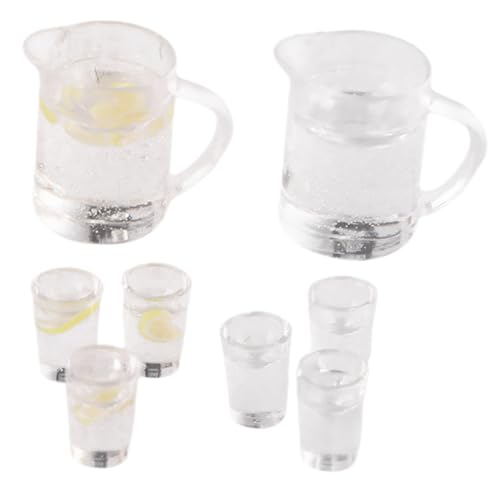 Garneck 2 Sätze Mini-Hausschmuck Miniatur-Wasserlimonade Getränkezubehör für Puppenhäuser Mini-Küchenutensilien Mini-Limonadenkessel Mini-Limonadenbecher Mini-Tassen Harz Garneck 2 Sätze Mini-Hausschmuck Miniatur-Wasserlimonade Getränkezubehör für Puppenhäuser Mini-Küchenutensilien Mini-Limonadenkessel Mini-Limonadenbecher Mini-Tassen Harz von Garneck