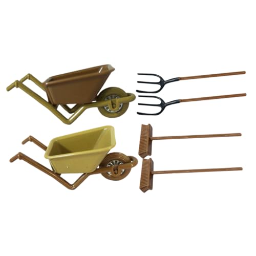 Garneck 2 Sätze Mini-Kinderwagenmodell Werkzeug Kinderminiaturspielzeug Mini- hölzerne Mini -Hausdekoration Mini - mini Kinderspielzeug pp Zufällige Farbe von Garneck