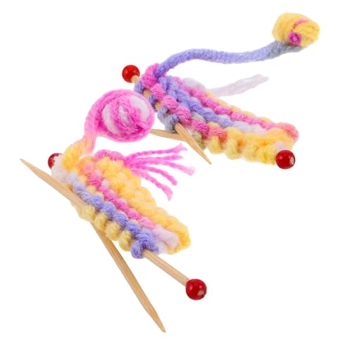 Garneck 2 Sätze Mini-Simulationswolle Puppenhauszubehör Strickspielzeug aus Wolle Mini-Sachen für Puppen Puppenhaus-Miniaturen Puppenspielzeug aus gestrickter Wolle hölzern Garneck 2 Sätze Mini-Simulationswolle Puppenhauszubehör Strickspielzeug aus Wolle Mini-Sachen für Puppen Puppenhaus-Miniaturen Puppenspielzeug aus gestrickter Wolle hölzern von Garneck