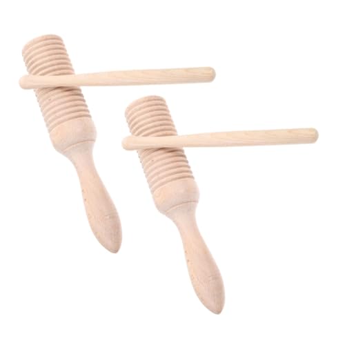 Garneck 2 Sets Kindermusikinstrument Kindermusikinstrumente Kleinkindinstrumente Babyinstrument Für Kleinkind Musikspielzeug Babyinstrumente Babymusikinstrumente Beige Holz von Garneck