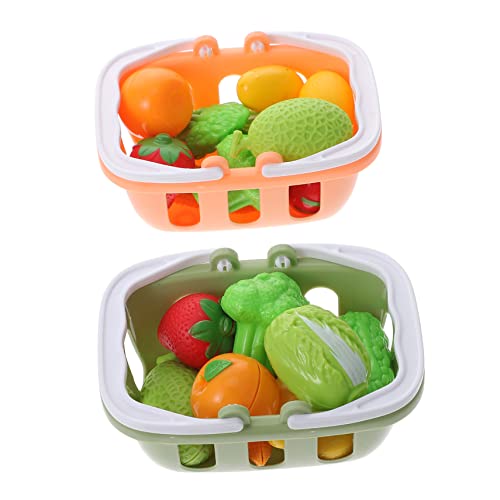Garneck 2 Sets Kunststoff Spiel Obst Einkaufskorb Und Spiel Lebensmittel Puppenhaus Obstkörbe Spiel Obst Für Garneck 2 Sets Kunststoff Spiel Obst Einkaufskorb Und Spiel Lebensmittel Puppenhaus Obstkörbe Spiel Obst Für von Garneck