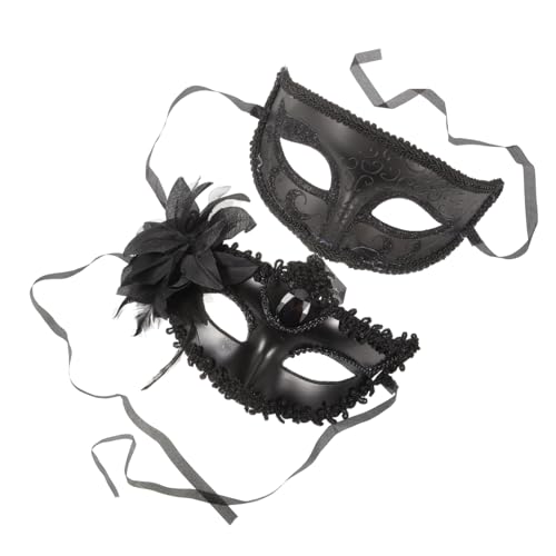 Garneck 2 Stck Cosplay Maske Halbtags Maske für Kostümparty Maskerade für Geeignet für Halloween Karneval und Festivals Kreative Designs für Männer und Frauen von Garneck