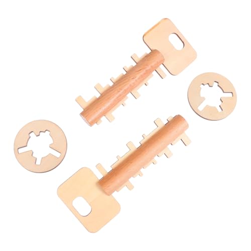 Garneck 2 Stück Bambusspielzeug entsperren Luban-Lock- Intellektuelles kongming Schloss Schlüsselspielzeug zum Entwirren Interlock- reines Holz Gelb Garneck 2 Stück Bambusspielzeug entsperren Luban-Lock- Intellektuelles kongming Schloss Schlüsselspielzeug zum Entwirren Interlock- reines Holz Gelb von Garneck