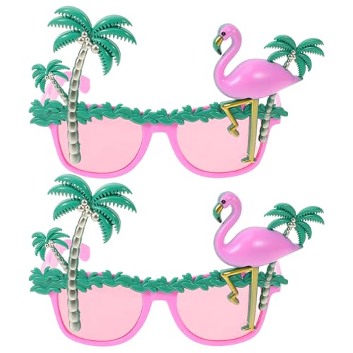 Garneck 2 Stück Brillen Im Flamingo-Design Lustige Kokosnussbaum-Brillen Hawaii-Party-Brillen Strand-Foto-Requisiten Brillen Garneck 2 Stück Brillen Im Flamingo-Design Lustige Kokosnussbaum-Brillen Hawaii-Party-Brillen Strand-Foto-Requisiten Brillen von Garneck