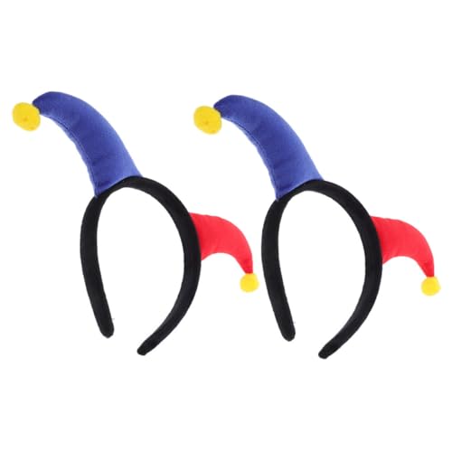 Garneck 2 Stück Clown-Stirnband Kopfbedeckung Clown-Zubehör Die Clown-Haarband Halloween-Kopfschmuck Bands Partygeschenk Clown Elemente Haarband Haardekoration Abs von Garneck