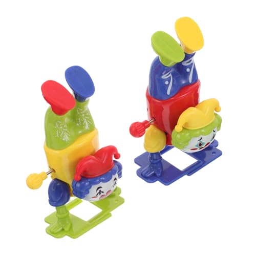 Garneck 2 Stück Clown-aufziehspielzeug Tanzendes Clownspielzeug Springendes Partygeschenke Mit Uhrwerk Sammlerstück Halloween-partygeschenke Retro Clown Aufziehen Figur Plastik Garneck 2 Stück Clown-aufziehspielzeug Tanzendes Clownspielzeug Springendes Partygeschenke Mit Uhrwerk Sammlerstück Halloween-partygeschenke Retro Clown Aufziehen Figur Plastik von Garneck