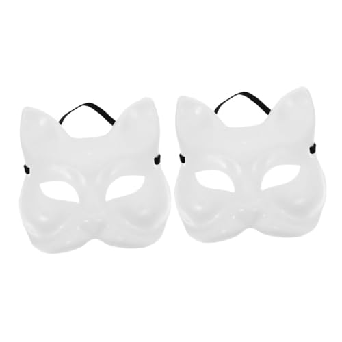 Garneck 2 Stück DIY Unbemalte Fuchs Masken Karneval Halloween Bastelset Handbemalbare Tiermaske für Party Cosplay und Maskerade Weiße Blanko Masken Bemalen und Gestalten Garneck 2 Stück DIY Unbemalte Fuchs Masken Karneval Halloween Bastelset Handbemalbare Tiermaske für Party Cosplay und Maskerade Weiße Blanko Masken Bemalen und Gestalten von Garneck