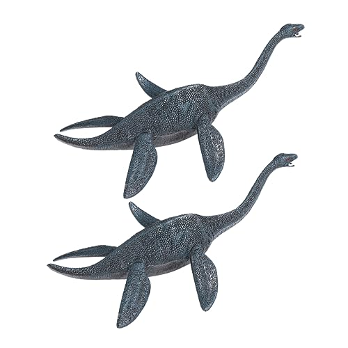 Garneck 2 Stück Dinosaurier Modellspielzeug Plesiosaur Lernspielzeug für Kreative Dekoration und Spielspaß Leicht und Sicher für Kleine Hände von Garneck