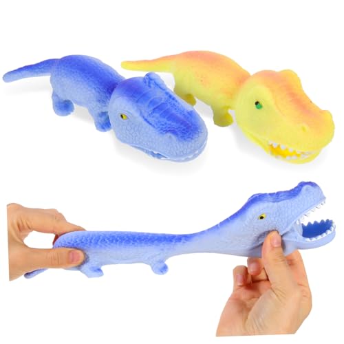 Garneck 2 Stück Dinosaurier Zum Entpacken Verschleißfestes Stressspielzeug Angstspielzeug Für Den Haushalt Elastisches Quetschspielzeug Dehnbares Haushaltsspielzeug Verschleißfestes von Garneck