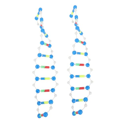 Garneck 2 Stück Doppelhelix-strukturmodell DNA-Teile Modellbau-kit Molekularstruktur-modellbausatz Zellmodell Modellbausatz Organische Chemie Chemischer Modellbausatz Molekülmodell Plastik von Garneck