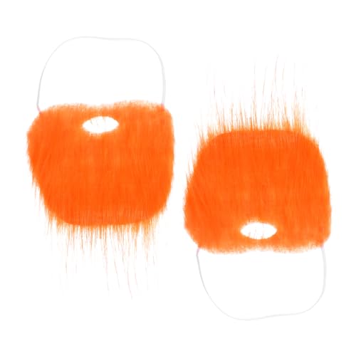 Garneck 2 Stück Falsches für Kostümparty Teiliges Cosplay Zubehör Orange Lustige Bartmaske für Erwachsene für Feiern Geburtstagsfeiern und Familienzusammenkünfte Garneck 2 Stück Falsches für Kostümparty Teiliges Cosplay Zubehör Orange Lustige Bartmaske für Erwachsene für Feiern Geburtstagsfeiern und Familienzusammenkünfte von Garneck