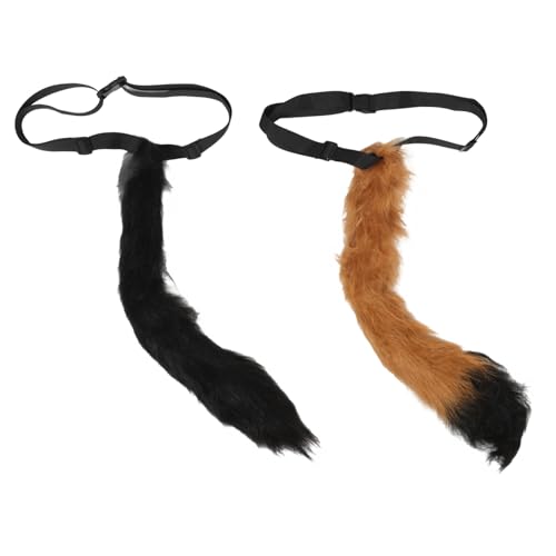 Garneck 2 Stück Fluffy Verstellbarer Kunstpelz Tier Weicher Cosplay Prop für Erwachsene Realistisches Fuchsschwanz Kostümzubehör für Party Bühne und Karneval Garneck 2 Stück Fluffy Verstellbarer Kunstpelz Tier Weicher Cosplay Prop für Erwachsene Realistisches Fuchsschwanz Kostümzubehör für Party Bühne und Karneval von Garneck