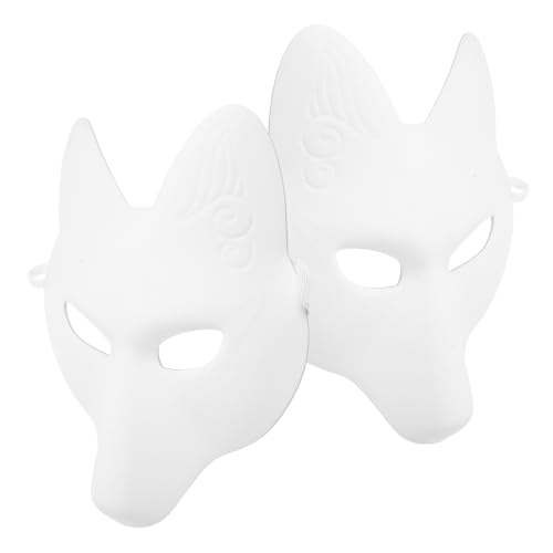 Garneck Paar Masken Blanko Halloween Kostüme Für Erwachsene Jungen Und Mädchen Party Zubehör Maskerade Zubehör von Garneck