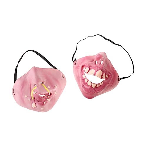 Garneck 2 Stück Funny Halbgesichtsmasken für Halloween Kreative Kostümaccessoires für Karneval Cosplay und Themenpartys Langlebig und Gestaltet Garneck 2 Stück Funny Halbgesichtsmasken für Halloween Kreative Kostümaccessoires für Karneval Cosplay und Themenpartys Langlebig und Gestaltet von Garneck