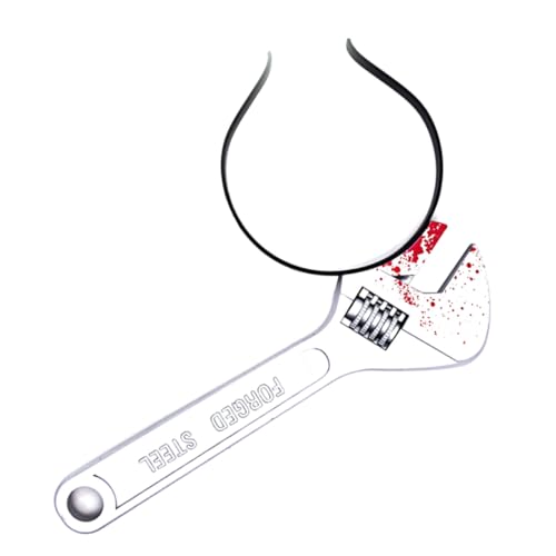 Garneck 2 Stück Halloween Haarreif Tricky Werkzeug Kopfschmuck mit Schraubenschlüssel Design Grusel Haarreif Party Zubehör für Halloween Kostüme und Cosplay Garneck 2 Stück Halloween Haarreif Tricky Werkzeug Kopfschmuck mit Schraubenschlüssel Design Grusel Haarreif Party Zubehör für Halloween Kostüme und Cosplay von Garneck