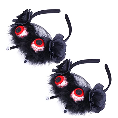 Garneck 2 Stück Halloween Haarreif mit Schwarzer Rosenblüte und Blutrotem Augapfel Party Accessoire für Karneval Fasching und Gruselpartys Langlebiges Material Auffälliges Halloween Deko Garneck 2 Stück Halloween Haarreif mit Schwarzer Rosenblüte und Blutrotem Augapfel Party Accessoire für Karneval Fasching und Gruselpartys Langlebiges Material Auffälliges Halloween Deko von Garneck