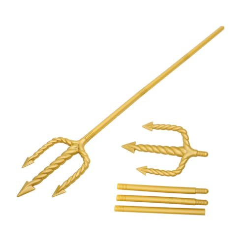 Garneck 2 Stück Halloween Teufelsdreizack Kostüm Requisite Cosplay Accessoire für Frauen und Männer Goldenes für Halloween und Kostümpartys von Garneck