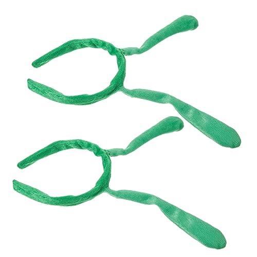 Garneck 2 Stück Halloween-partykleidung Monster-stirnband Haarband Halloween-ohrstecker Halloween-stirnband Für Frauen Party-haarreifen Ameise Stirnband Marienkäferantennen Green Plastik von Garneck