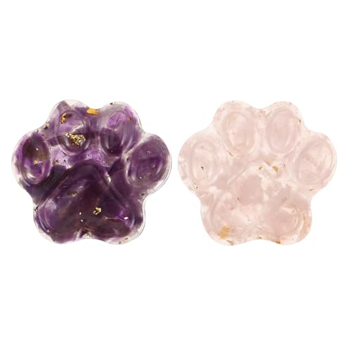 Garneck 2 Stück Handgefertigte Naturstein Figur für Gedenkstück für Haustiere aus Rosenquarz und Amethyst als Dekoration für Zuhause Andenken Garneck 2 Stück Handgefertigte Naturstein Figur für Gedenkstück für Haustiere aus Rosenquarz und Amethyst als Dekoration für Zuhause Andenken von Garneck