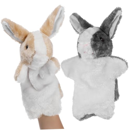 Garneck 2 Stück Handpuppen Lustige Kaninchen Handpuppen für Interaktives für Kindergarten und Geschichtenerzählen Zufällige Farbe Garneck 2 Stück Handpuppen Lustige Kaninchen Handpuppen für Interaktives für Kindergarten und Geschichtenerzählen Zufällige Farbe von Garneck