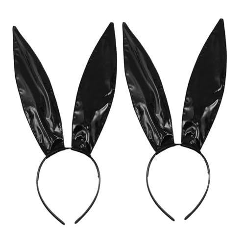 Garneck 2 Stück Hasen Stirnband Für Erwachsene Hasenohr Haarbänder Hasenohr Stirnband Hasenohren Kaninchenohr Haarband Hasen Haarreifen Ohren Tier Party Dekorationen von Garneck