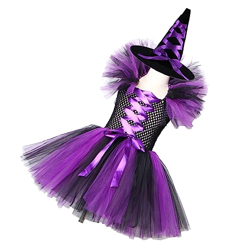Garneck 2 Stück Hexenkostüm mit Bubble Rock für Halloween Mädchen Tutu Kleid mit Netzstoff für Bühnenauftritte und Kostümpartys Jahre Garneck 2 Stück Hexenkostüm mit Bubble Rock für Halloween Mädchen Tutu Kleid mit Netzstoff für Bühnenauftritte und Kostümpartys Jahre von Garneck