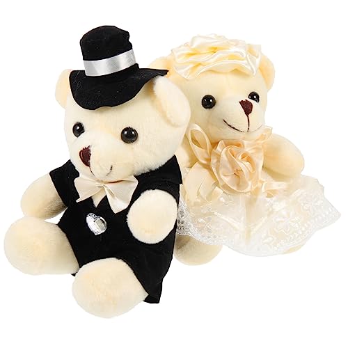 Garneck 2 Stück Hochzeitspuppe für ausgestopft knuddelig Babybär Bären Hochzeit Plüschbär Stofftiere für Babys Plüschtiere Hochzeitsbär Bär Plüsch PP Baumwolle Weiß Garneck 2 Stück Hochzeitspuppe für ausgestopft knuddelig Babybär Bären Hochzeit Plüschbär Stofftiere für Babys Plüschtiere Hochzeitsbär Bär Plüsch PP Baumwolle Weiß von Garneck