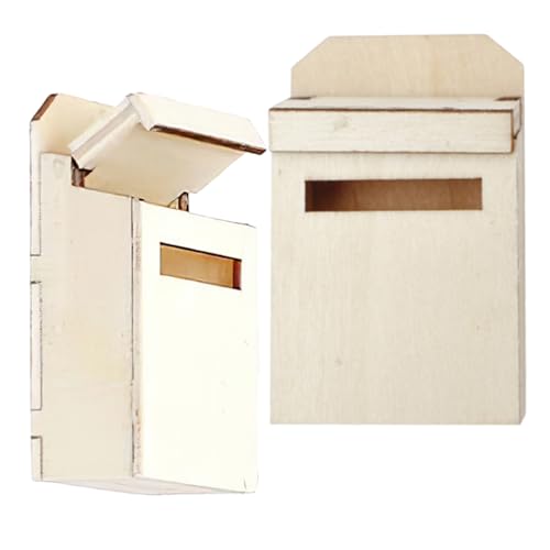 Garneck 2 Stück Holzpostkastenmodell Puppenhaus-Bausatz aus Holz Einhorn-Figur Briefkasten Mini-Briefkasten für den Schreibtisch Mini -Figur Miniatur hölzern Beige Garneck 2 Stück Holzpostkastenmodell Puppenhaus-Bausatz aus Holz Einhorn-Figur Briefkasten Mini-Briefkasten für den Schreibtisch Mini -Figur Miniatur hölzern Beige von Garneck