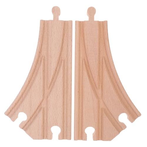 Garneck 2 Stück Holzschienen Erweiterungsset für Spielzeugzüge Weichen und Mehrweg Weichen für Kleinkinder Kompatibel mit Gängigen Marken Kreatives Holzspielzeug Garneck 2 Stück Holzschienen Erweiterungsset für Spielzeugzüge Weichen und Mehrweg Weichen für Kleinkinder Kompatibel mit Gängigen Marken Kreatives Holzspielzeug von Garneck