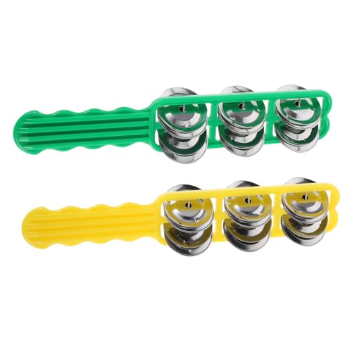 Garneck 2 Stück Jingle Stick Jingle Bells Aus Kunststoff – Lateinamerikanisches Percussion-Musikinstrument – Tamburin-Stick Für Die Früherziehung Im Vorschulalter Garneck 2 Stück Jingle Stick Jingle Bells Aus Kunststoff – Lateinamerikanisches Percussion-Musikinstrument – Tamburin-Stick Für Die Früherziehung Im Vorschulalter von Garneck