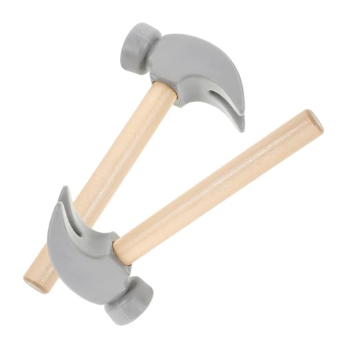 Garneck 2 Stück Kleiner Holzhammer Werkzeug Konstruktionsspielzeug Hammer-pfund- Holzhammer Hammer Hammerspielzeug Für Kleinkinder Hammerstütze Dark Grey Hölzern von Garneck
