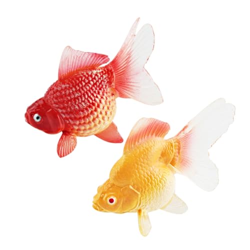 Garneck Simulierte Fischmodelle 2 Stück Plastikfiguren Realistisches Für Kinder Aquariumdekoration von Garneck