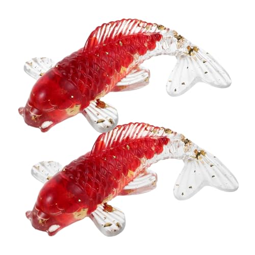 Garneck 2 Stück Kristall Koi Fisch Deko Handgefertigt Lichtbrechend Elegantes Aquarium Ornament Tischdekoration für Zuhause Büro Garneck 2 Stück Kristall Koi Fisch Deko Handgefertigt Lichtbrechend Elegantes Aquarium Ornament Tischdekoration für Zuhause Büro von Garneck
