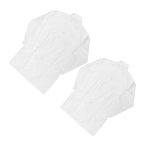 Garneck 2 Stück Laborkittel Teilig Weiß Dünner Waschbare Wissenschaftler Kittel Unisex Kostüm für Kleinkinder und Ältere Rollenspiel Outfit Xl von Garneck