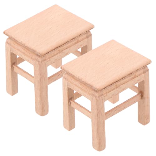 Garneck 2 Stück Mini-Bankmodell Kleiner Hocker Puppenbank Miniatur-Bank Puppenhausstuhl Dollhouse Chair Puppenstuhl Mini-Hocker aus Holz Kleiner Holzhocker hölzern Khaki Garneck 2 Stück Mini-Bankmodell Kleiner Hocker Puppenbank Miniatur-Bank Puppenhausstuhl Dollhouse Chair Puppenstuhl Mini-Hocker aus Holz Kleiner Holzhocker hölzern Khaki von Garneck