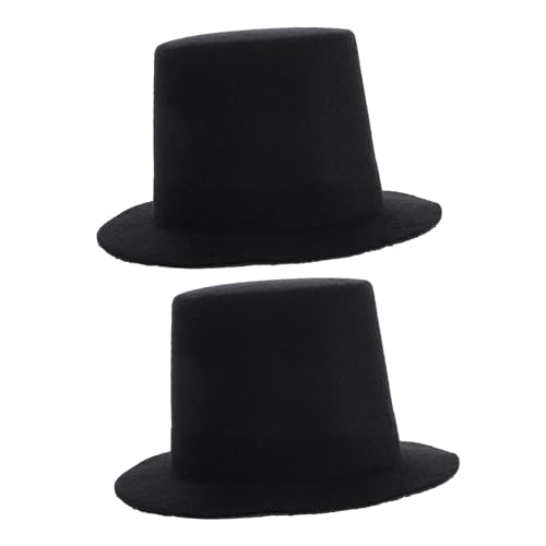 Garneck 2 Stück Mini Filzhüte Schwarz Miniatur Puppenhüte Stilvolle Kleine Top Hats für DIY Handwerk Puppenkleidung Dekoration und Bastelprojekte Garneck 2 Stück Mini Filzhüte Schwarz Miniatur Puppenhüte Stilvolle Kleine Top Hats für DIY Handwerk Puppenkleidung Dekoration und Bastelprojekte von Garneck