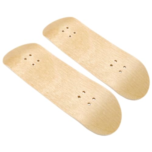 Garneck 2 Stück Mini Finger Skateboard Decks aus Holz DIY Ersatzteile für Finger Skateboards Stabil und Leicht Fans und Enthusiasten von Garneck