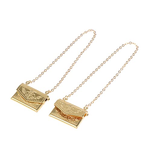 Garneck 2 Stück Mini -Metallbeutel Spielgeldbörse für kleine Mädchen Kleine Geldbörse für Miniatur-Zubehör Mini-Puppenhauszubehör -Geldbörse Golden Garneck 2 Stück Mini -Metallbeutel Spielgeldbörse für kleine Mädchen Kleine Geldbörse für Miniatur-Zubehör Mini-Puppenhauszubehör -Geldbörse Golden von Garneck
