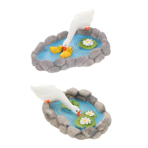 Garneck 2 Stück Mini -Pool -Ornamente Simulationstiere Gans Figur Zubehör Für Fischteiche Miniaturfroschstatue Kleiner Gartenteich Miniaturtiere Froschverzierung Frosch-Statue-Figur Harz Garneck 2 Stück Mini -Pool -Ornamente Simulationstiere Gans Figur Zubehör Für Fischteiche Miniaturfroschstatue Kleiner Gartenteich Miniaturtiere Froschverzierung Frosch-Statue-Figur Harz von Garneck